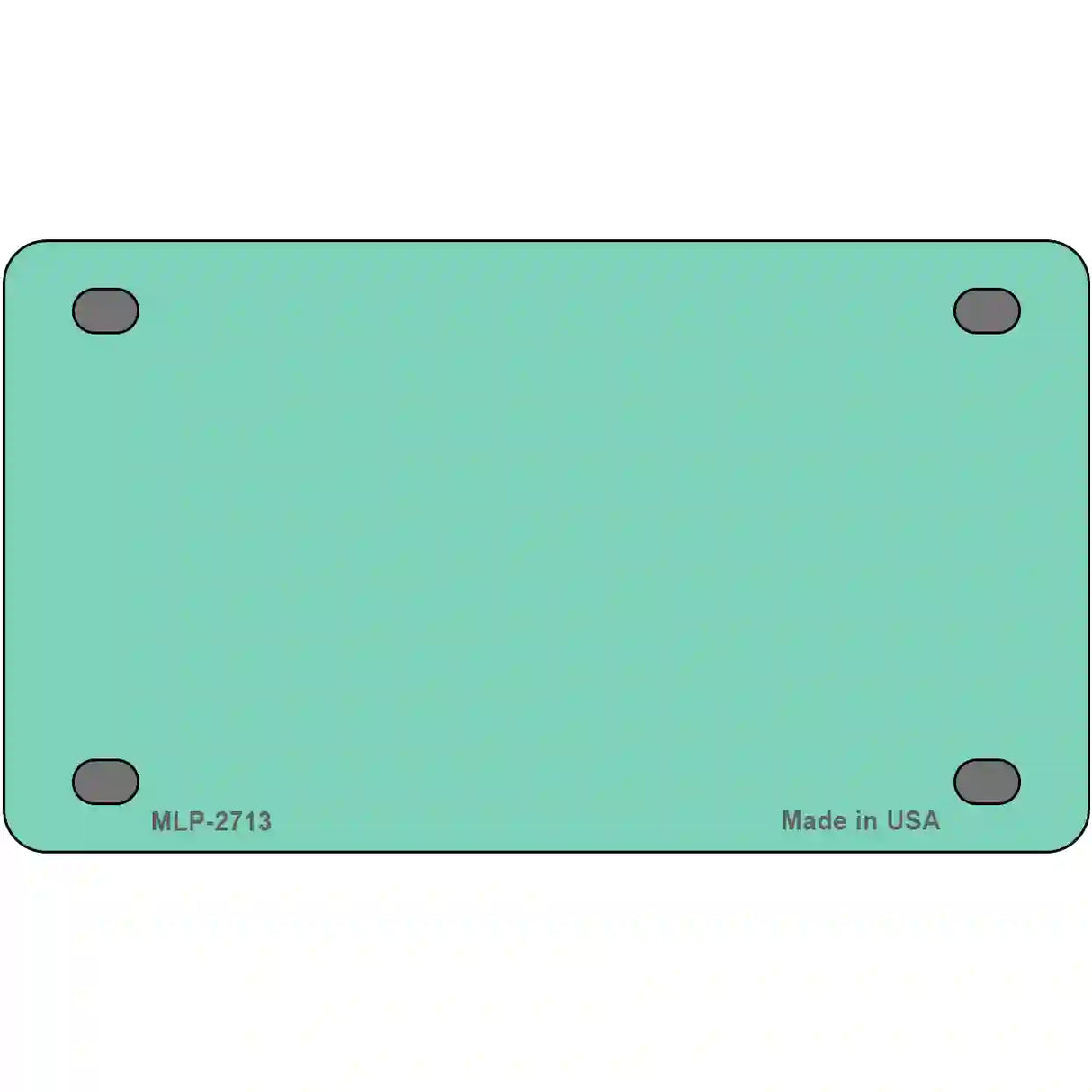 Mint Solid Metal Novelty License Plate 4" x 2.2" (MLP)