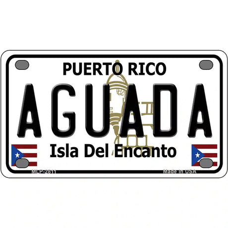 Aguada Puerto Rico Metal Novelty License Plate 4" x 2.2" (MLP)