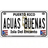 Aguas Buenas Puerto Rico Metal Novelty License Plate 4" x 2.2" (MLP)