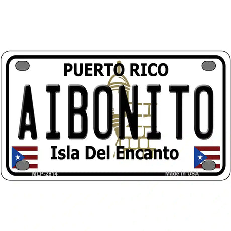 Aibonito Puerto Rico Metal Novelty License Plate 4" x 2.2" (MLP)