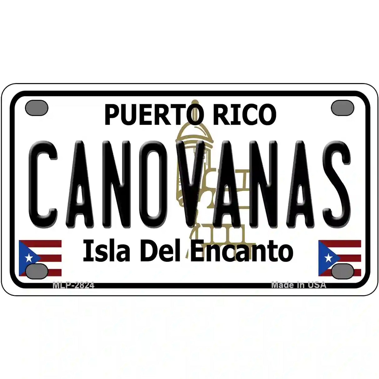 Canovanas Puerto Rico Metal Novelty License Plate 4" x 2.2" (MLP)