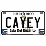 Cayey Puerto Rico Metal Novelty License Plate 4" x 2.2" (MLP)