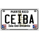 Ceiba Puerto Rico Metal Novelty License Plate 4" x 2.2" (MLP)