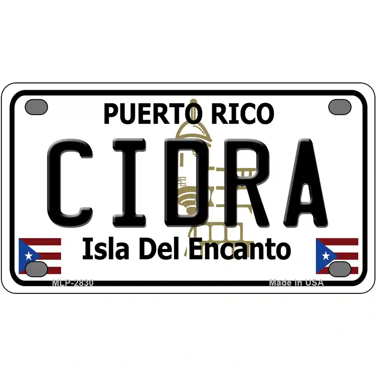 Cidra Puerto Rico Metal Novelty License Plate 4" x 2.2" (MLP)