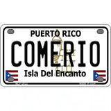 Comerio Puerto Rico Metal Novelty License Plate 4" x 2.2" (MLP)