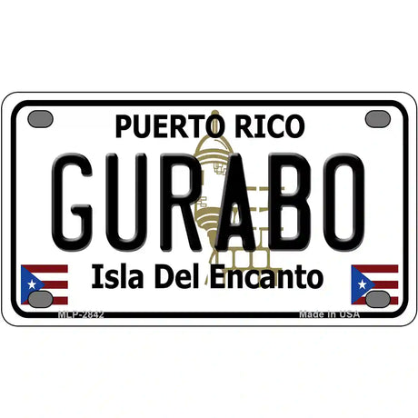 Gurabo Puerto Rico Metal Novelty License Plate 4" x 2.2" (MLP)