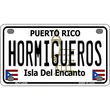 Hormiguesros Puerto Rico Metal Novelty License Plate 4" x 2.2" (MLP)