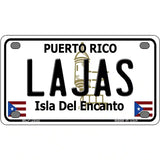 Lajas Puerto Rico Metal Novelty License Plate 4" x 2.2" (MLP)