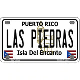 Las Piedras Puerto Rico Metal Novelty License Plate 4" x 2.2" (MLP)