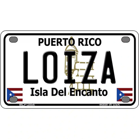 Loiza Puerto Rico Metal Novelty License Plate 4" x 2.2" (MLP)