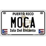 Moca Puerto Rico Metal Novelty License Plate 4" x 2.2" (MLP)