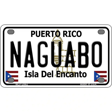 Naguabo Puerto Rico Metal Novelty License Plate 4" x 2.2" (MLP)