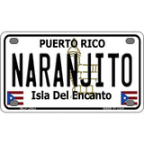 Naranjito Puerto Rico Metal Novelty License Plate 4" x 2.2" (MLP)