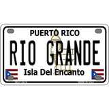 Rio Grande Puerto Rico Metal Novelty License Plate 4" x 2.2" (MLP)