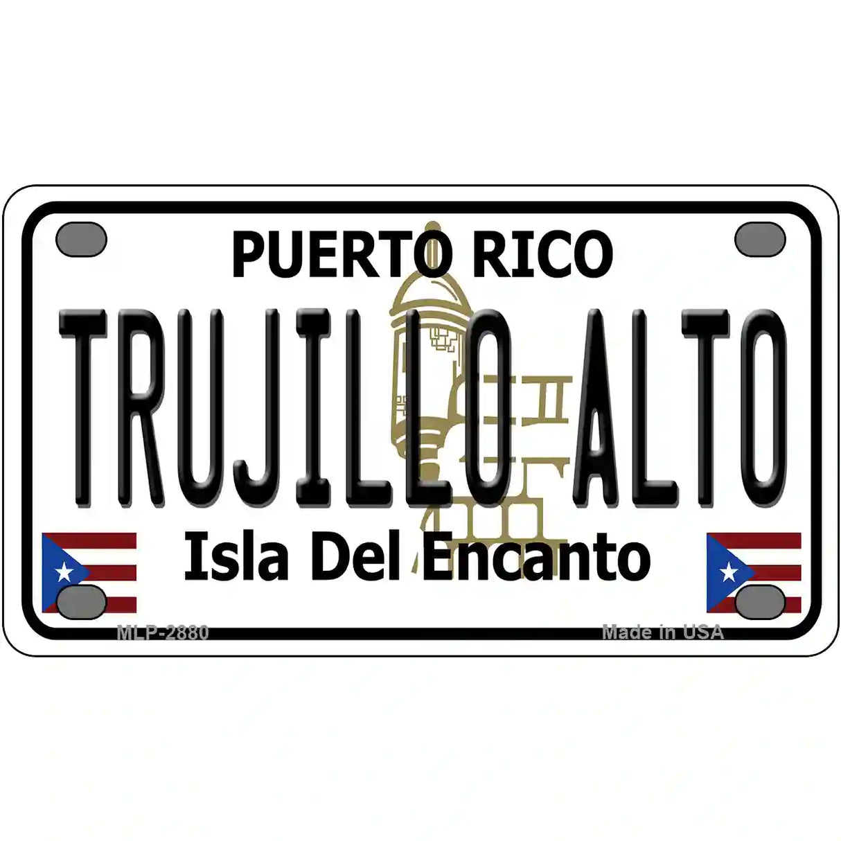 Trujillo Alto Puerto Rico Metal Novelty License Plate 4" x 2.2" (MLP)