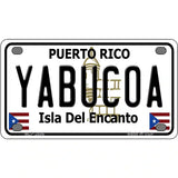 Yabucoa Puerto Rico Metal Novelty License Plate 4" x 2.2" (MLP)