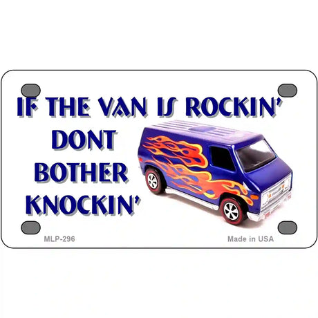 If Vans Rockin Metal Novelty License Plate 4" x 2.2" (MLP)