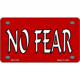 No Fear Metal Novelty License Plate 4" x 2.2" (MLP)