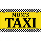 Moms Taxi Metal Novelty License Plate 4" x 2.2" (MLP)