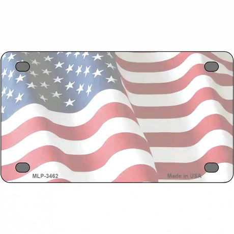 Faded Old Glory Metal Novelty License Plate 4" x 2.2" (MLP)