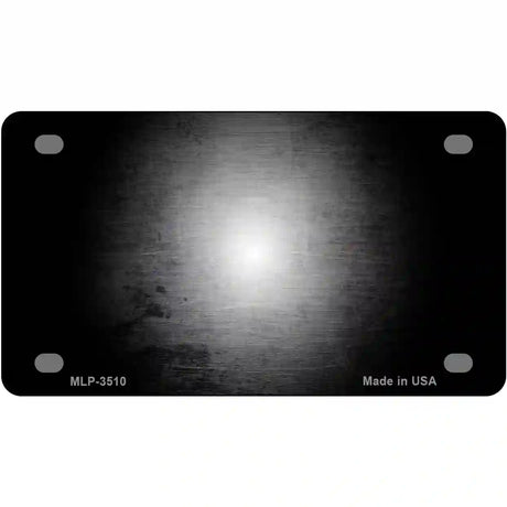 Black White Fade Scratched License Plate Metal Novelty 4" x 2.2" (MLP)