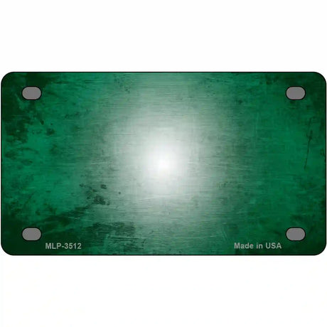 Green White Fade Scratched License Plate Metal Novelty 4" x 2.2" (MLP)