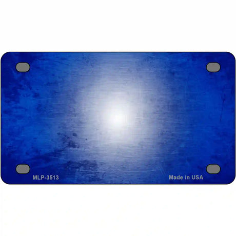 Blue White Fade Scratched License Plate Metal Novelty 4" x 2.2" (MLP)