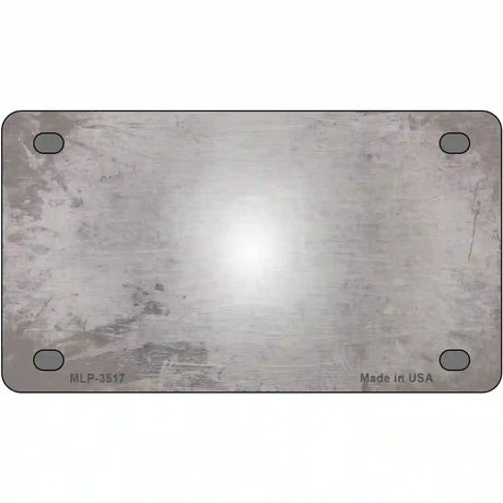 Gray White Fade Scratched License Plate Metal Novelty 4" x 2.2" (MLP)