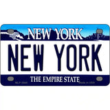 New York State Novelty Metal License Plate 4" x 2.2" (MLP)