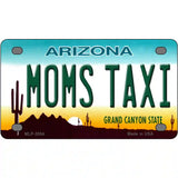 Moms Taxi Arizona Metal Novelty License Plate 4" x 2.2" (MLP)