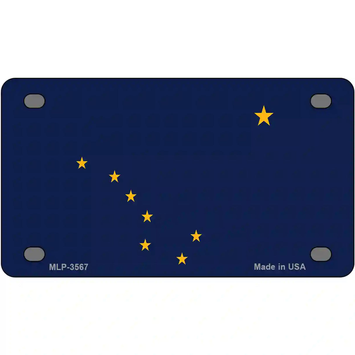 Alaska State Flag Metal Novelty License Plate 4" x 2.2" (MLP)