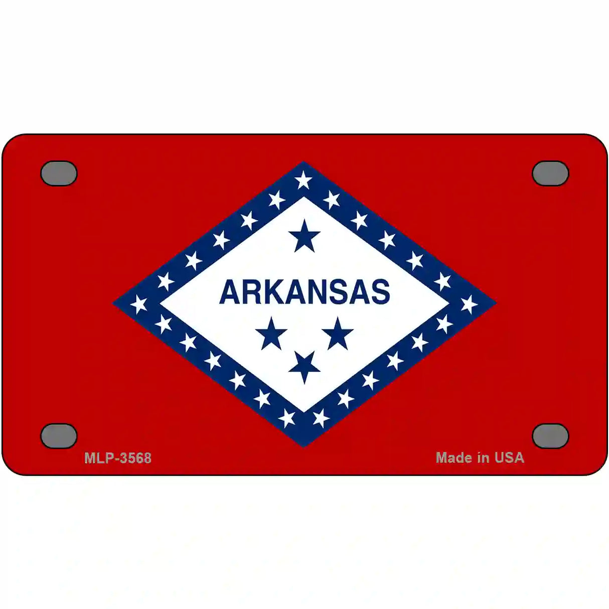 Arkansas State Flag Metal Novelty License Plate 4" x 2.2" (MLP)