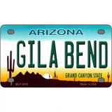 Gila Bend Arizona Novelty Metal License Plate 4" x 2.2" (MLP)