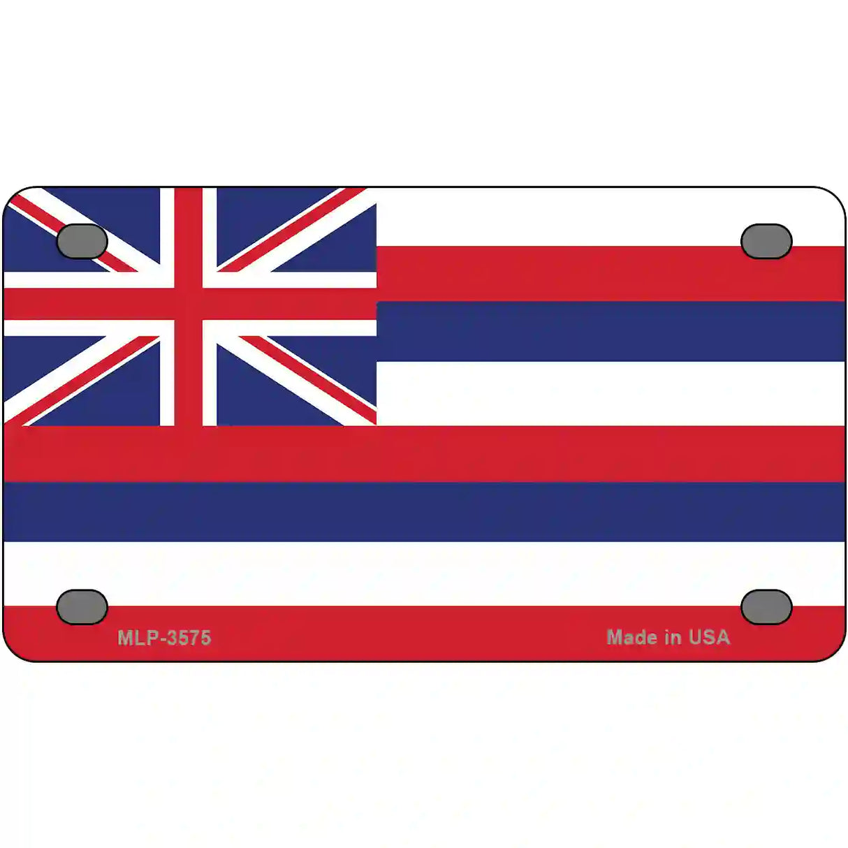 Hawaii Flag State Flag Metal Novelty License Plate 4" x 2.2" (MLP)