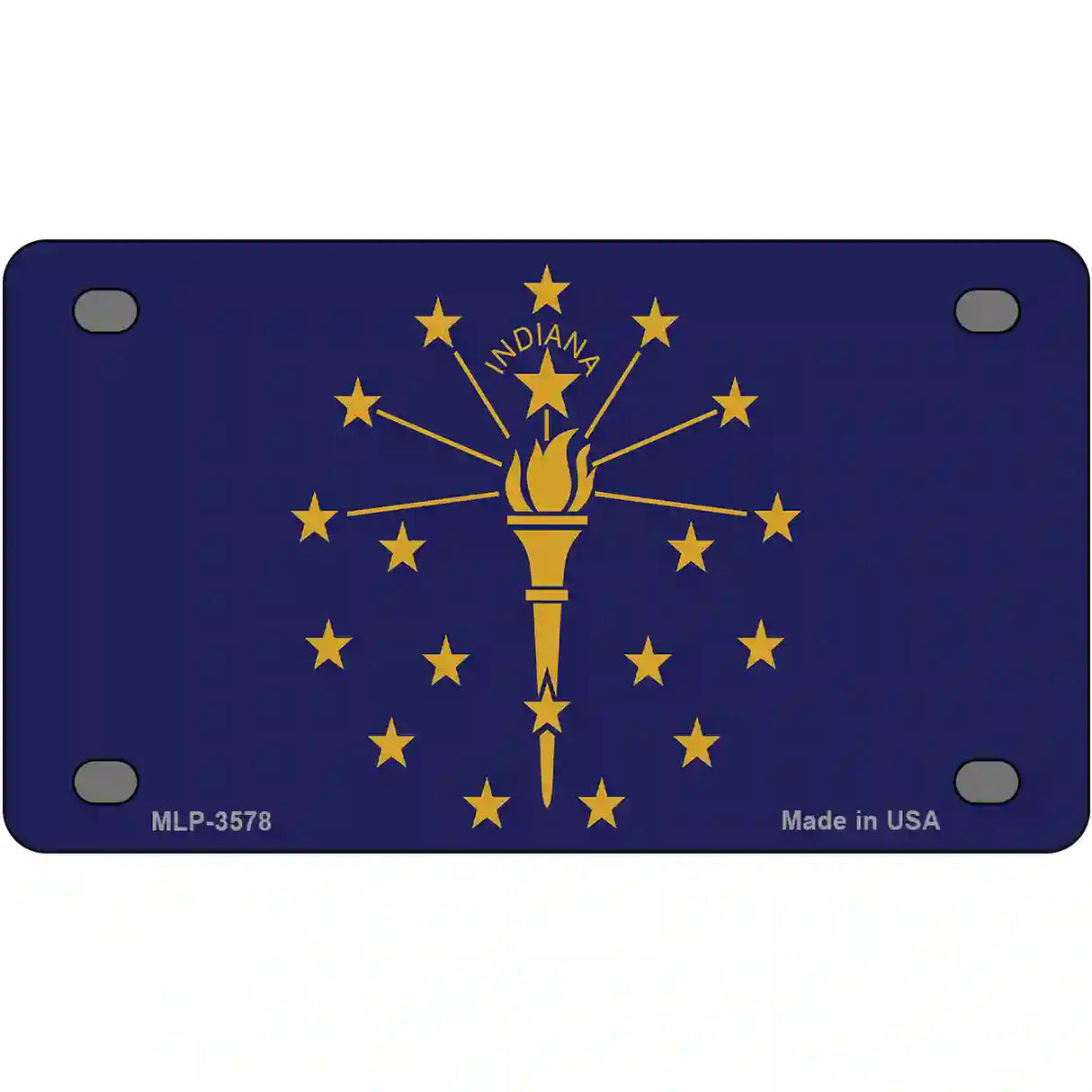 Indiana State Flag Metal Novelty License Plate 4" x 2.2" (MLP)