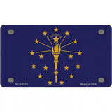 Indiana State Flag Metal Novelty License Plate 4" x 2.2" (MLP)