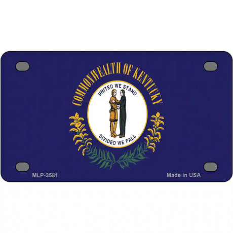 Kentucky State Flag Metal Novelty License Plate 4" x 2.2" (MLP)