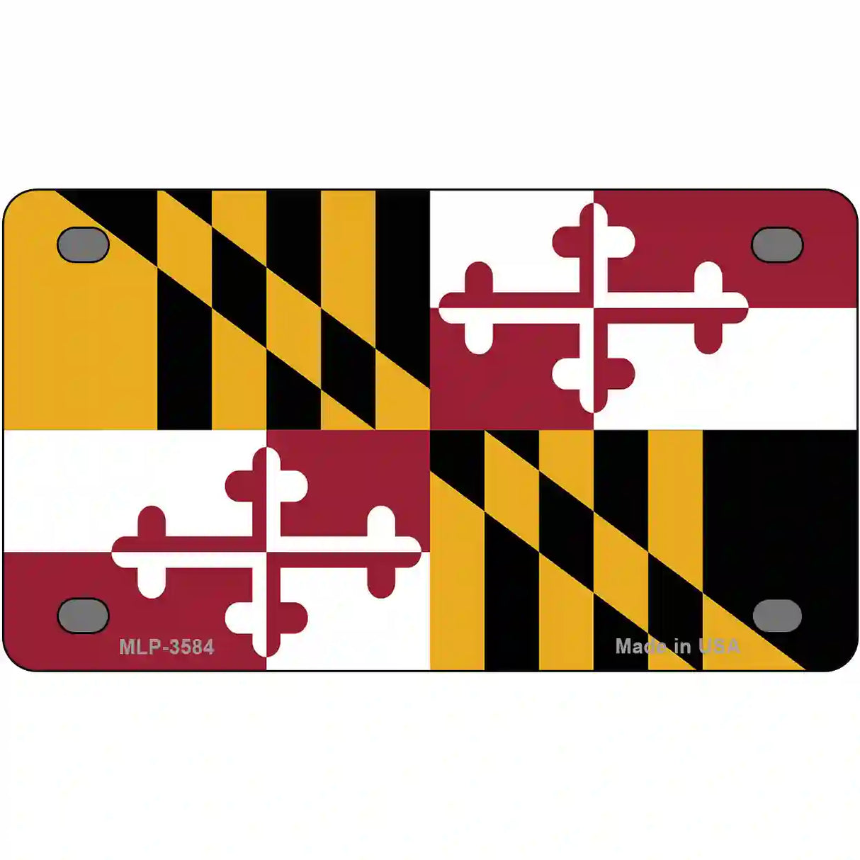 Maryland State Metal Novelty License Plate 4" x 2.2" (MLP)