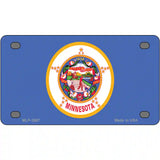 Minnesota State Flag Metal Novelty License Plate 4" x 2.2" (MLP)