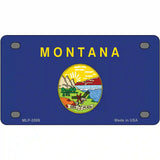 Montana State Flag Metal Novelty License Plate 4" x 2.2" (MLP)