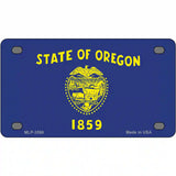 Oregon State Flag Metal Novelty License Plate 4" x 2.2" (MLP)