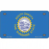 South Dakota State Flag Metal Novelty License Plate 4" x 2.2" (MLP)