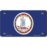 Virginia State Flag Metal Novelty License Plate 4" x 2.2" (MLP)