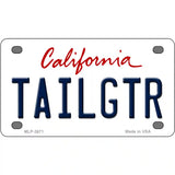 Tailgtr California Novelty Metal License Plate 4" x 2.2" (MLP)