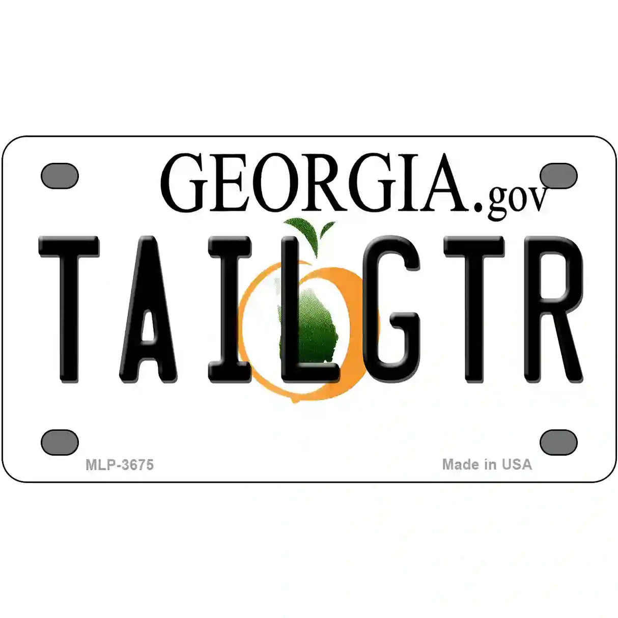 Tailgtr Georgia Novelty Metal License Plate 4" x 2.2" (MLP)