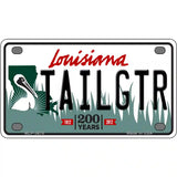 Tailgtr Louisiana Novelty Metal License Plate 4" x 2.2" (MLP)