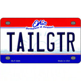 Tailgtr Ohio State Novelty Metal License Plate 4" x 2.2" (MLP)