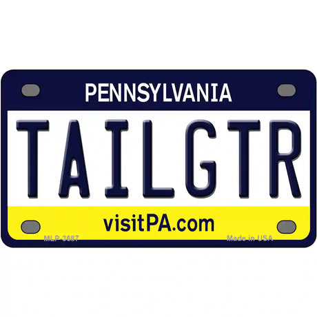 Tailgtr Pennsylvania Novelty Metal License Plate 4" x 2.2" (MLP)