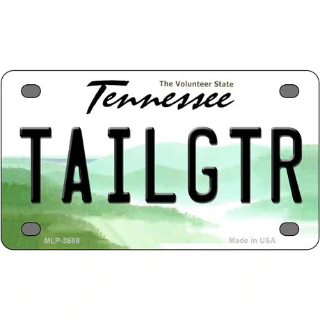 Tailgtr Tennessee Novelty Metal License Plate 4" x 2.2" (MLP)