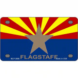 Flagstaff Arizona State Flag Metal Novelty License Plate 4" x 2.2" (MLP)